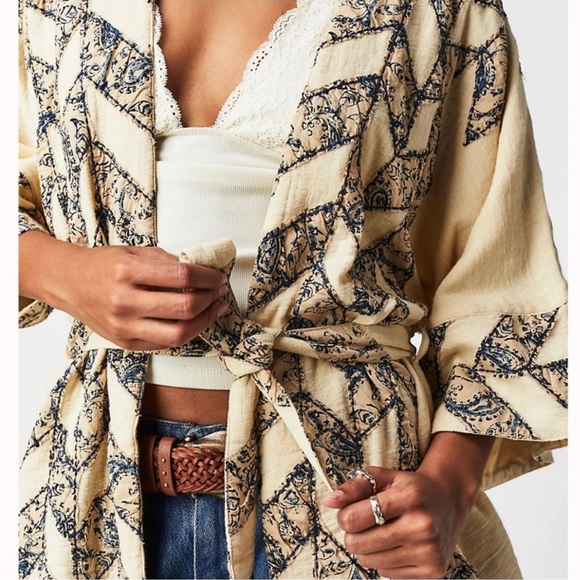 NWOT Free People Timbleweed Soft Jacket Kimono - Picture 2 of 2